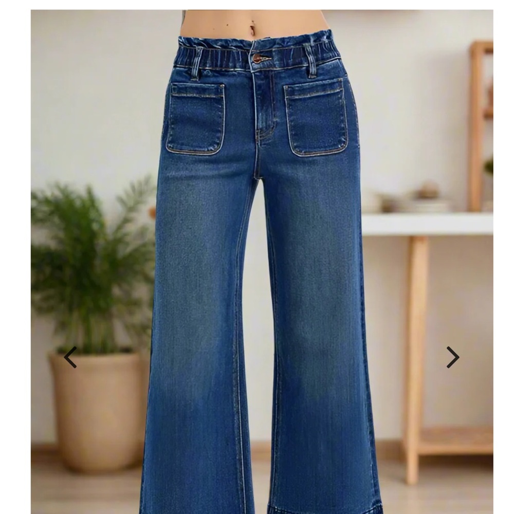 Risen Women's Blue Wide-Leg Jeans 9/29